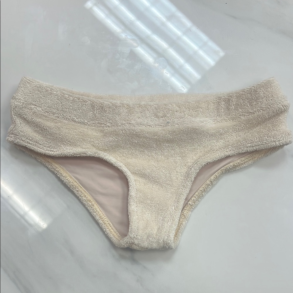 Cream Terry Cloth kids bathing suit size 2T SPL